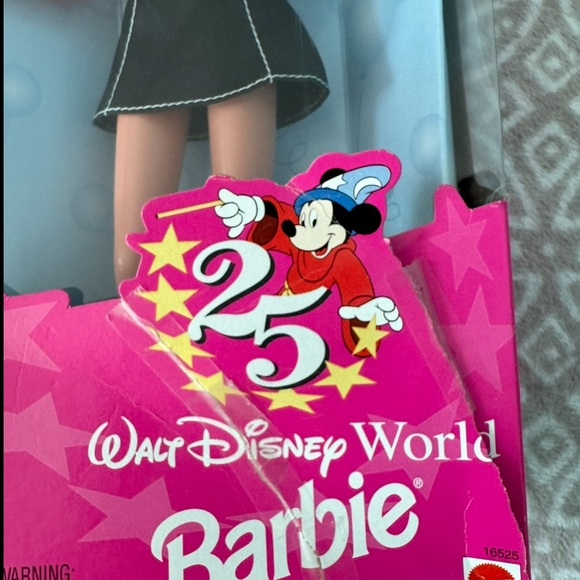 Barbie Walt Disney World 25th Anniversary Doll with Pink Accents Mattel - Picture 2 of 7